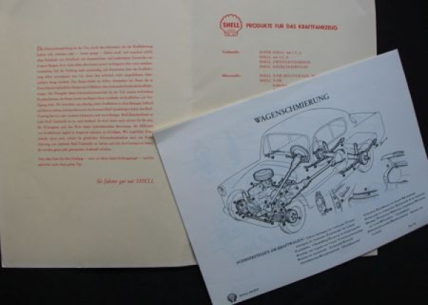 Shell Archiv "Das Kraftfahrzeug" Gasstation-Brochuremap (6794)